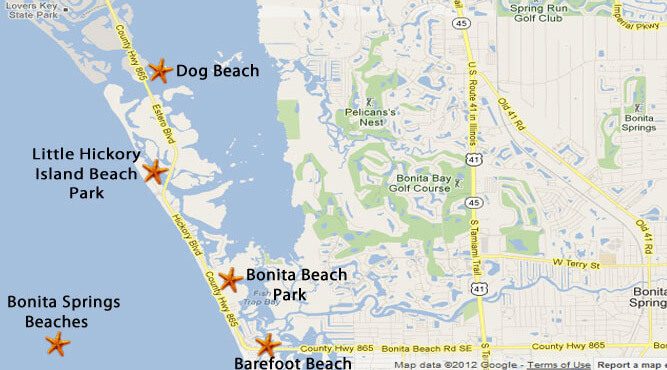 Bonita Springs Beaches Map