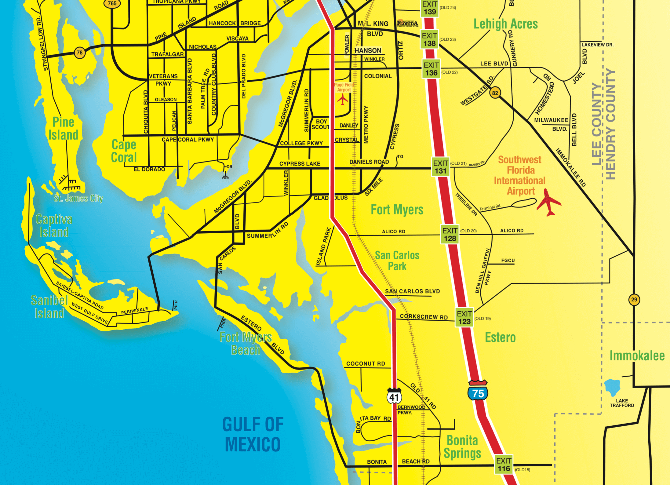 Road Map Naples Fl